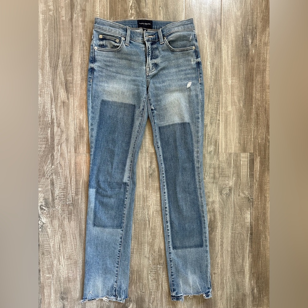 Lucky Brand Blue Sweet Midrise Straight Leg Jeans